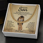 To my son, Never forget I love you- Cuban Link Chain