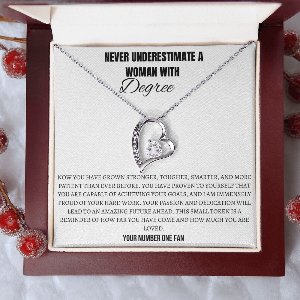 Never underestimate a WOMAN with a DEGREE -You have grown stronger and tougher