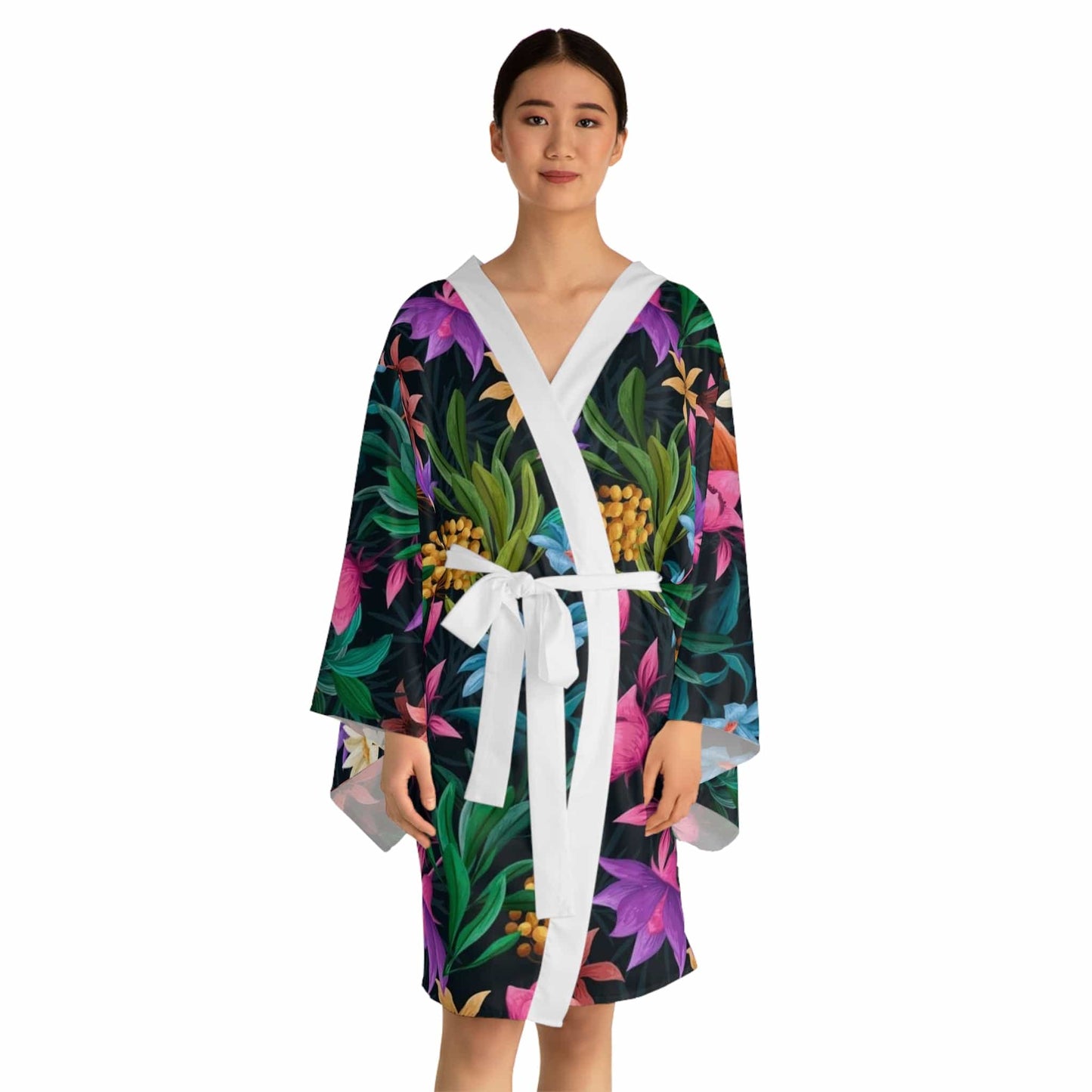 Floral Kimono Robe (AOP)