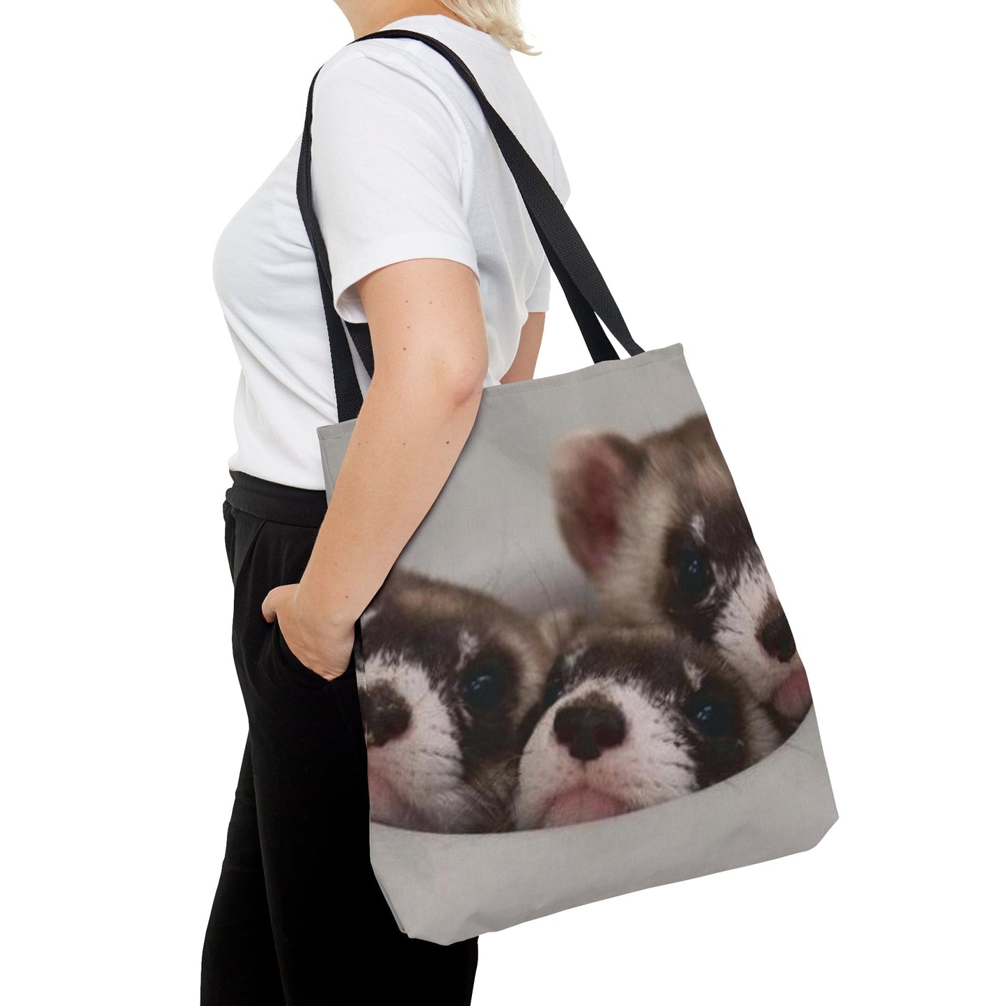 Baby Ferret Tote Bag (AOP)