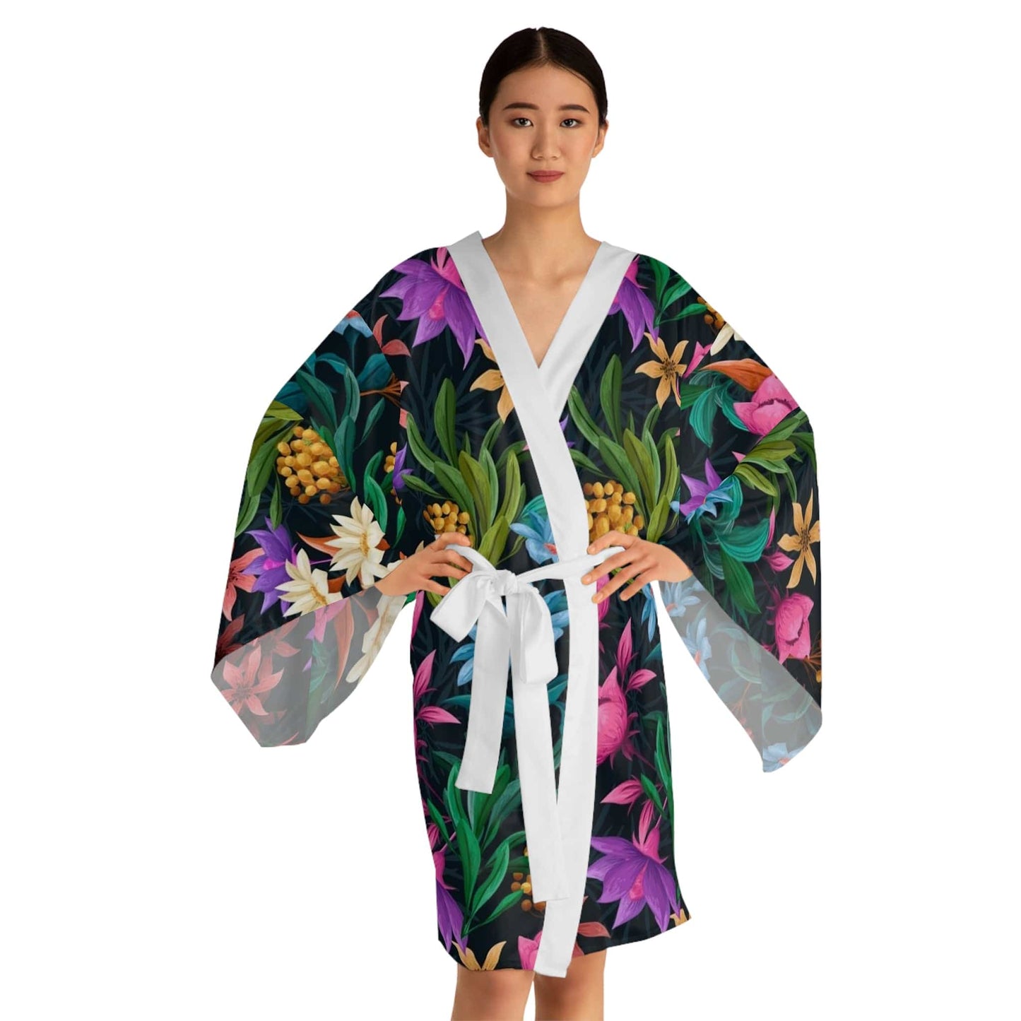 Floral Kimono Robe (AOP)