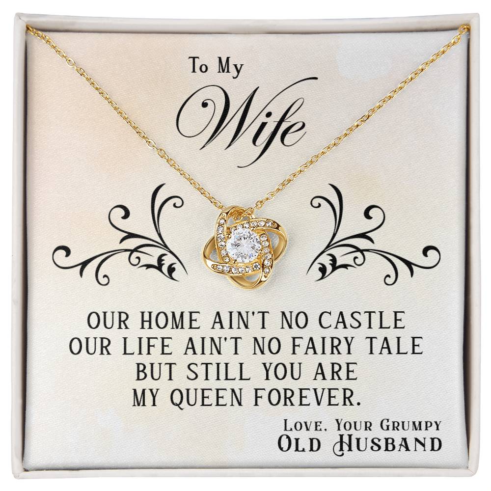 LoveKnot Necklace-Our Home Ain't No Castle