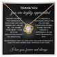 Thank You - You Highly Appreciated