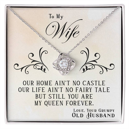 LoveKnot Necklace-Our Home Ain't No Castle