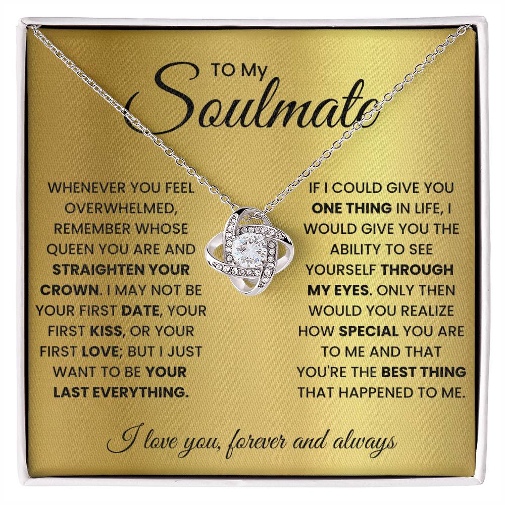 Love Knot Necklace-To Soulmate-WHENEVER YOU FEEL OVERWHELMED