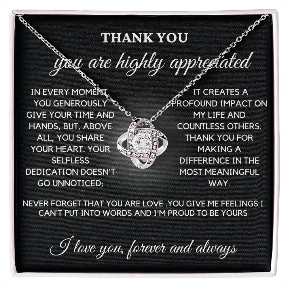 Thank You - You Highly Appreciated