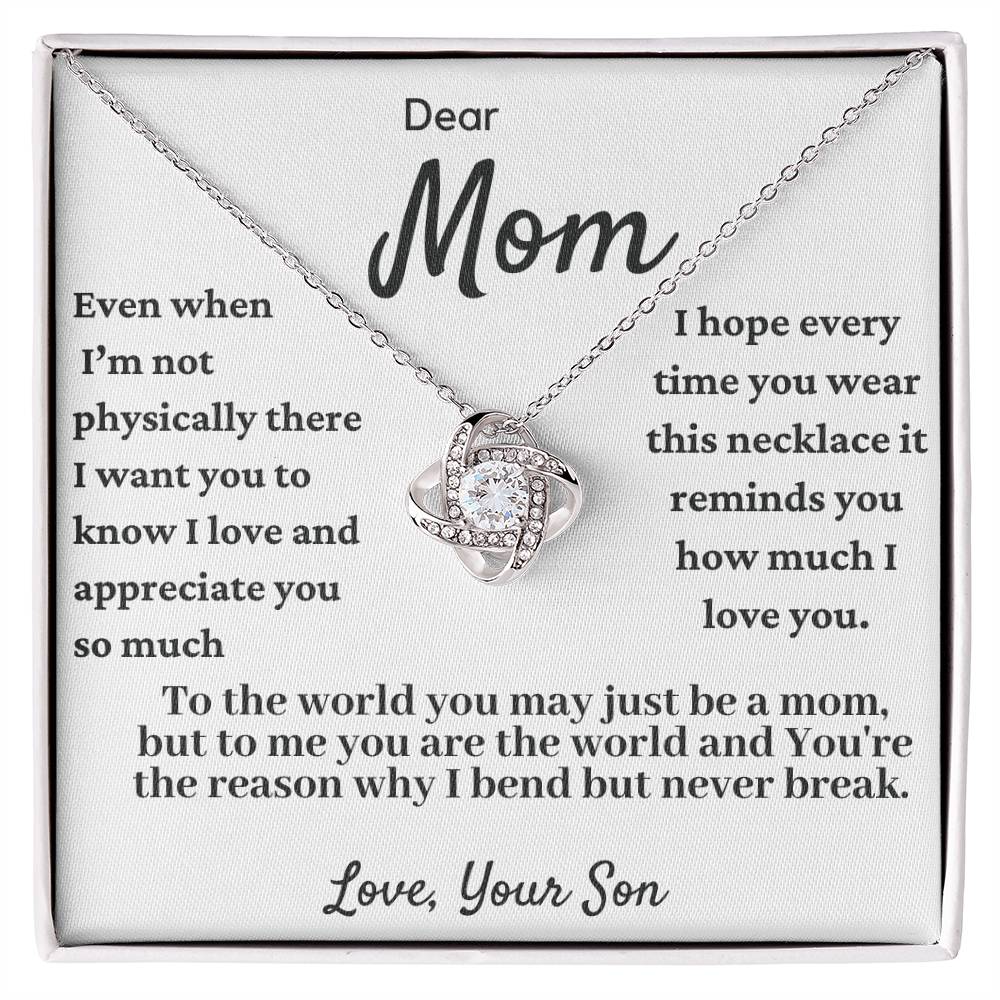 Dear Mom-Even when  I'm not physically there