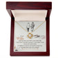 To my wife, I may not be your first, find you sooner-Love Knot Necklace