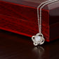 To my wife, I may not be your first, find you sooner-Love Knot Necklace