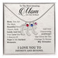To My Most Amazing Mom. -  Custom Baby Feet Necklace with Birthstone