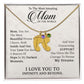 To My Most Amazing Mom. -  Custom Baby Feet Necklace with Birthstone