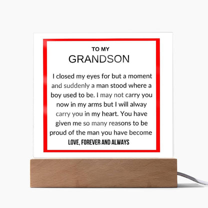 To My Grandson - I Close My eyes