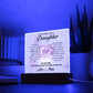 My Beautiful Daughter - The Perfect Way - Acrylic Plaque