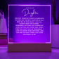 To My Darling Daughter-Acrylic Plaque