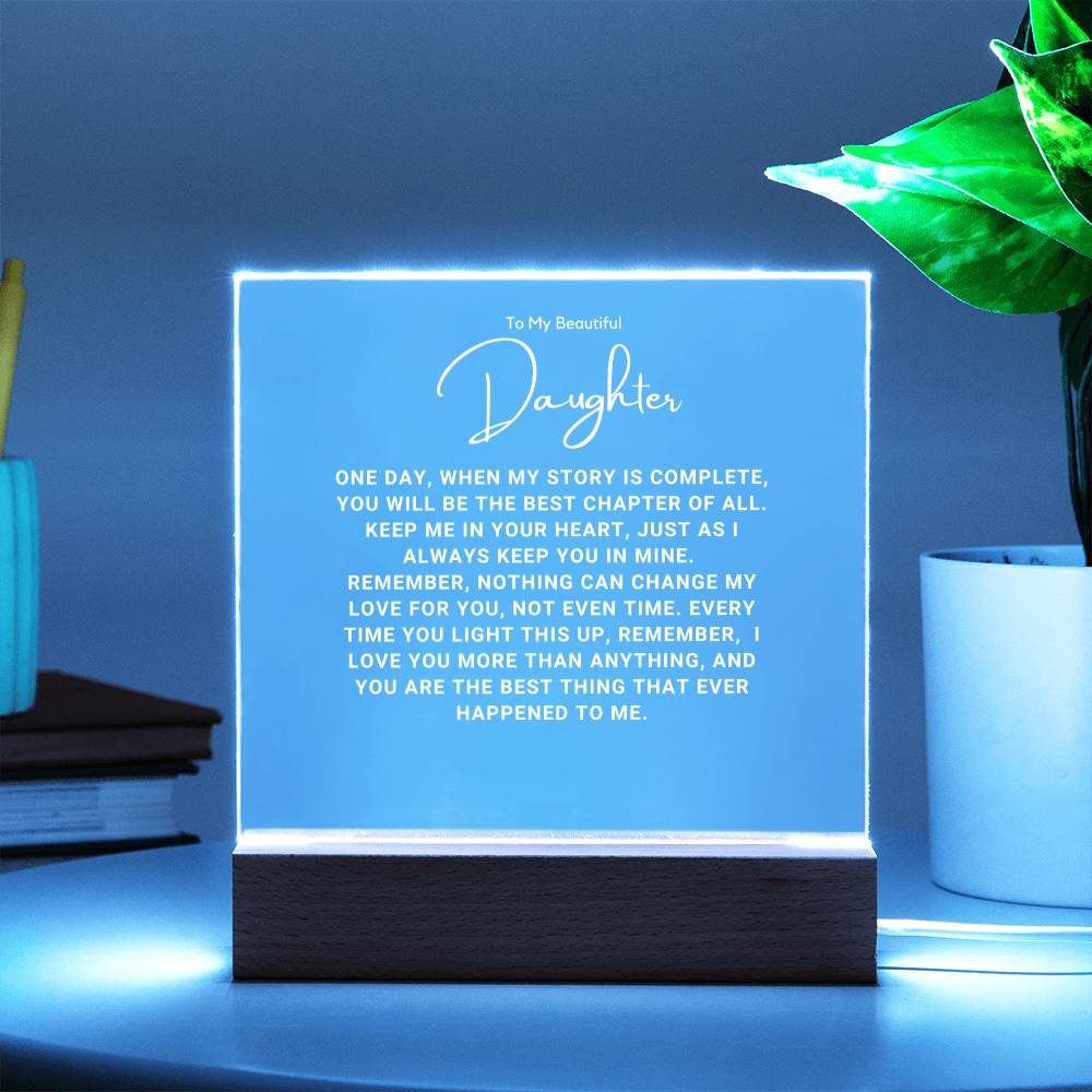 To My Darling Daughter-Acrylic Plaque