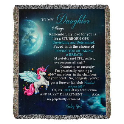 To My Daughter - Heirloom Woven Blanket GPS