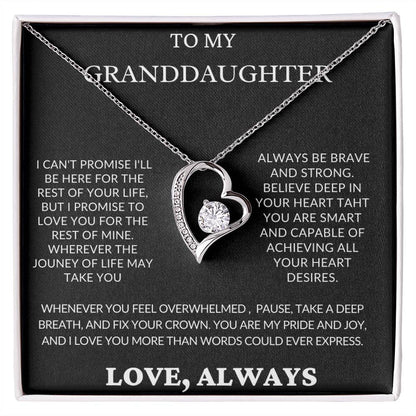 To My Granddaughter- I Can't Promise