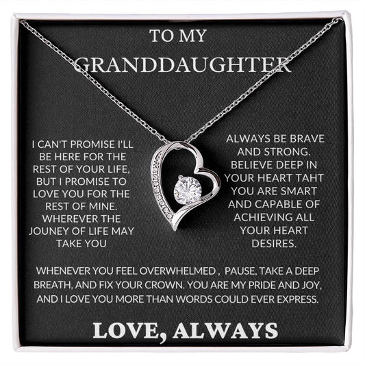 To My Granddaughter- I Can't Promise