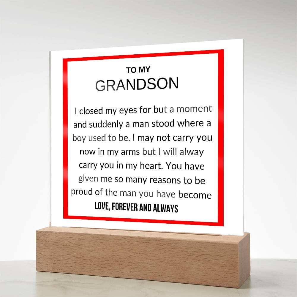 To My Grandson - I Close My eyes