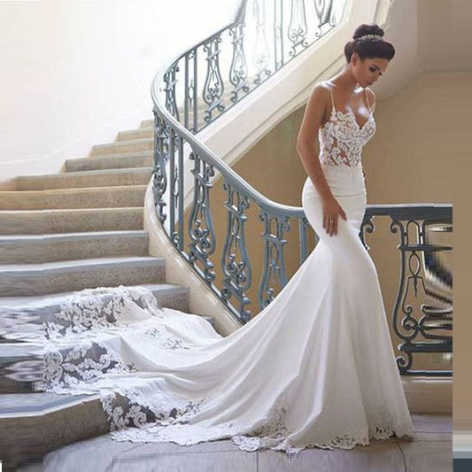 Elegant Mermaid Lace Wedding Dress