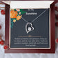 To My Wife Necklace With Message Card