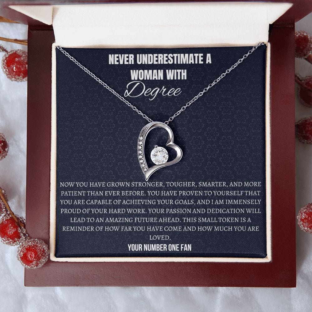 Never underestimate a WOMAN with a DEGREE -You have grown stronger and tougher