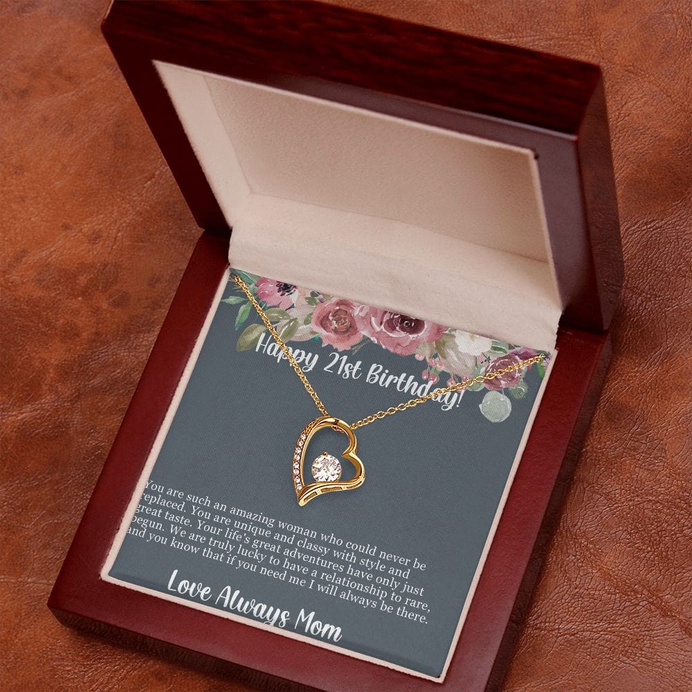 To My daughter 21st birthday necklace gift
