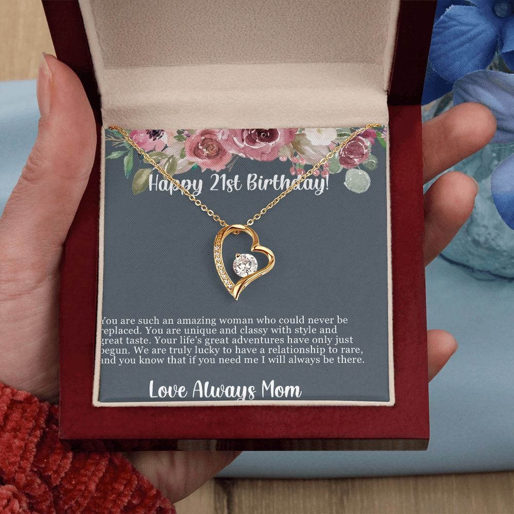 To My daughter 21st birthday necklace gift