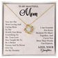To My Beautiful Mom - You are the most caring and loving mother in the world