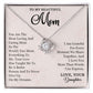 To My Beautiful Mom - You are the most caring and loving mother in the world