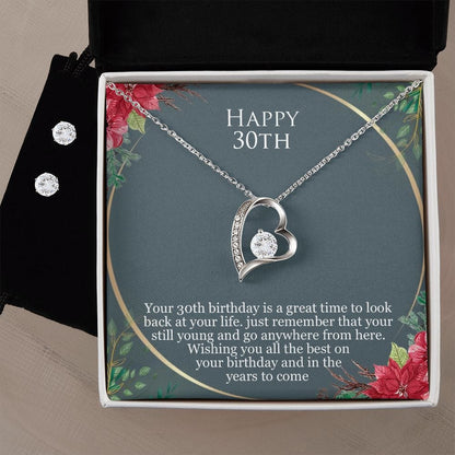 Happy 30th birthday necklace gift