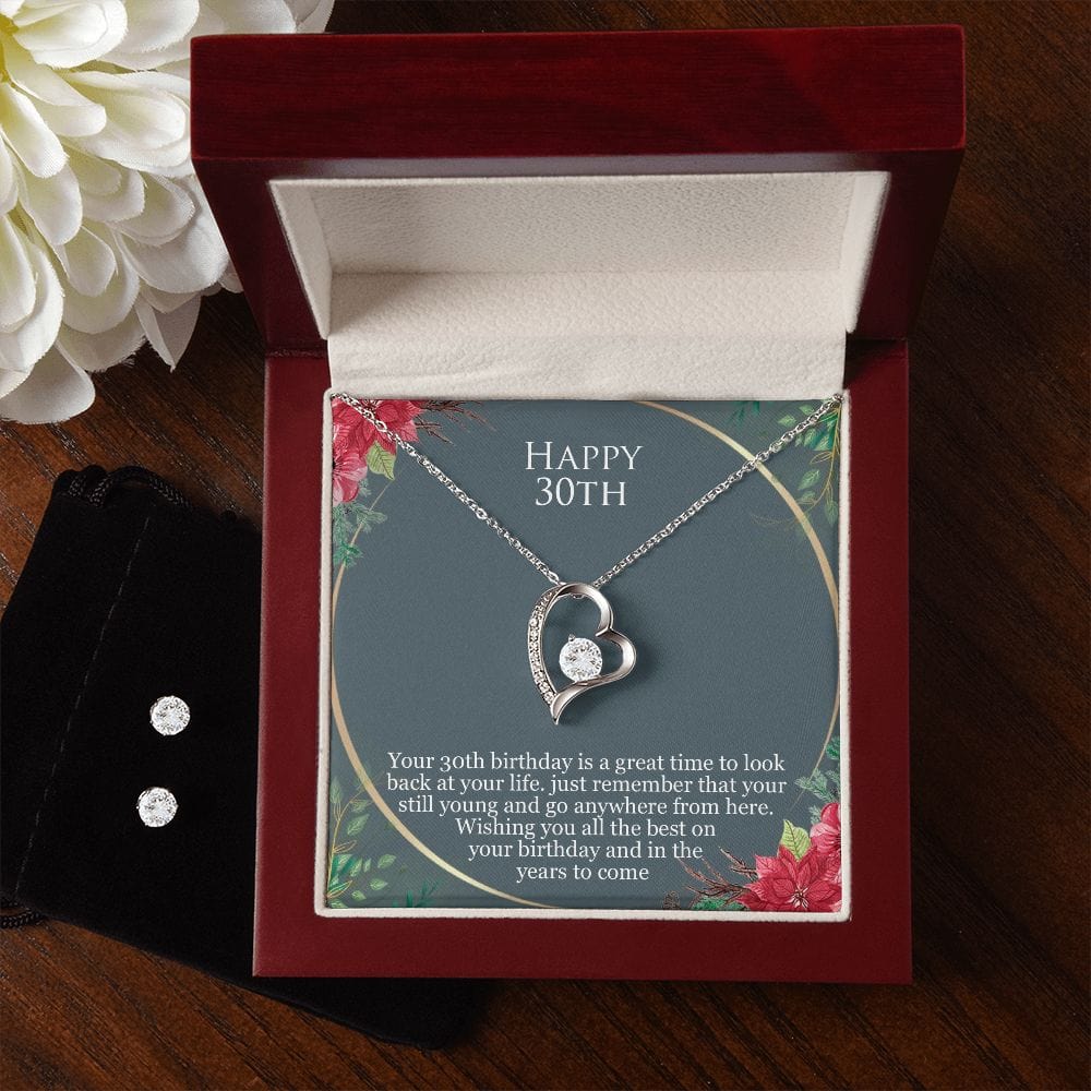 Happy 30th birthday necklace gift