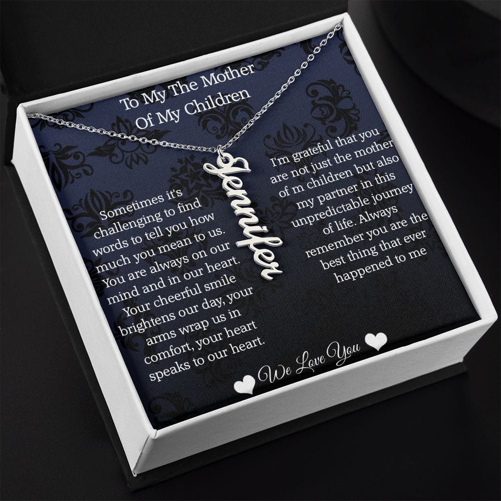 Mother Of My Children: personalized Necklace