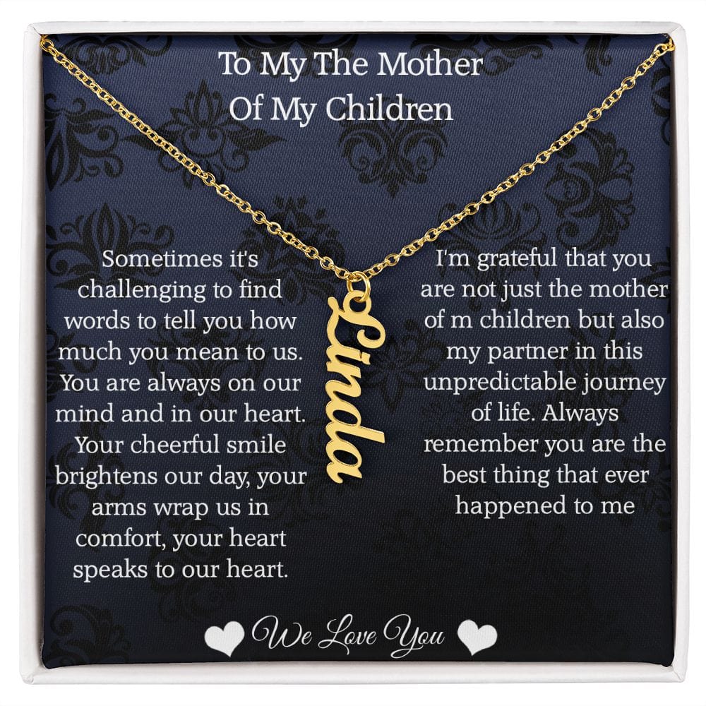 Mother Of My Children: personalized Necklace