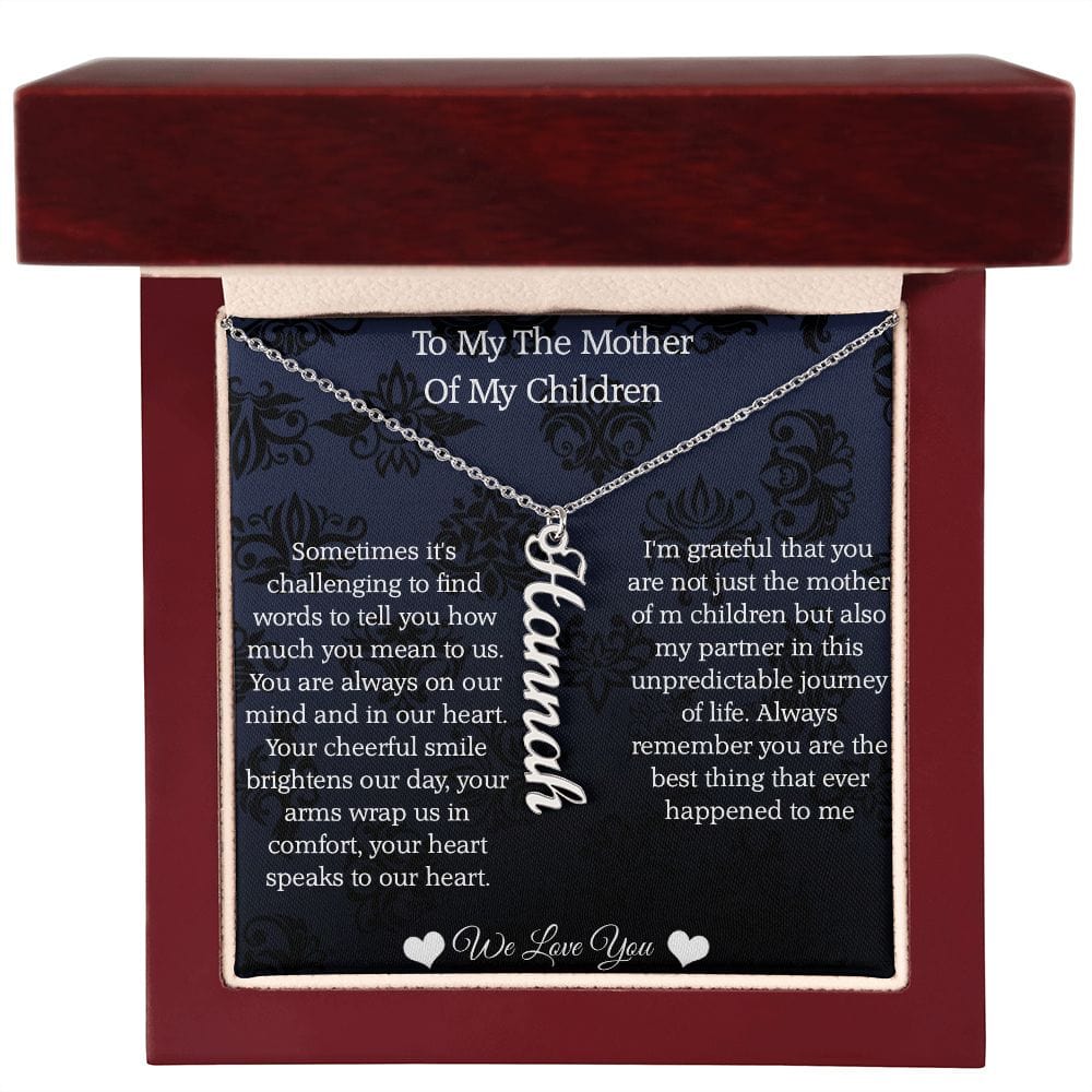 Mother Of My Children: personalized Necklace