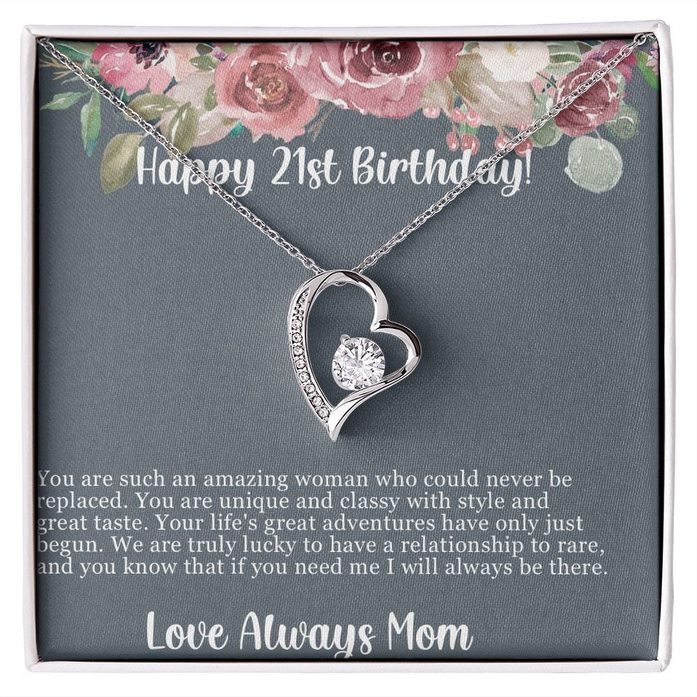 To My daughter 21st birthday necklace gift