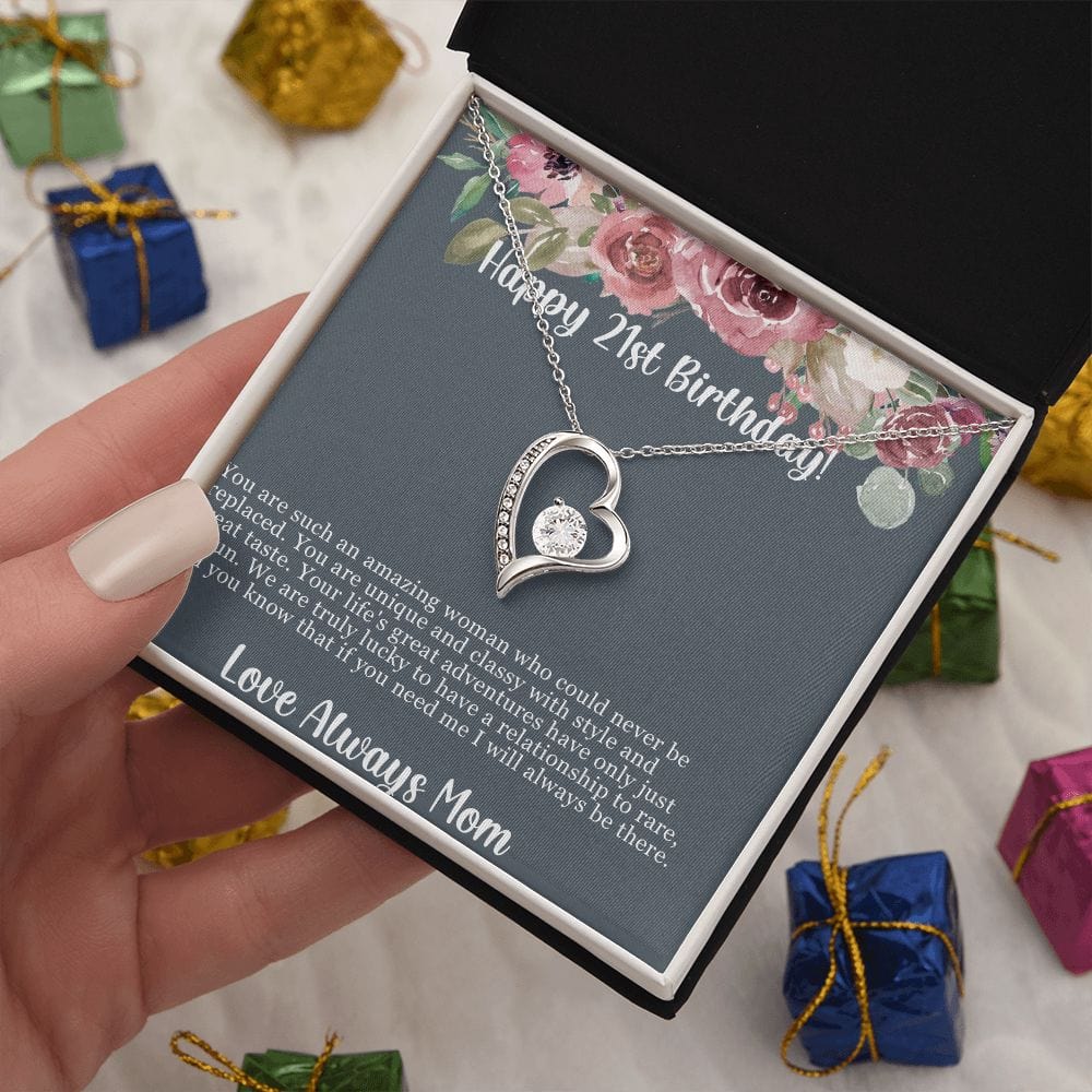 To My daughter 21st birthday necklace gift