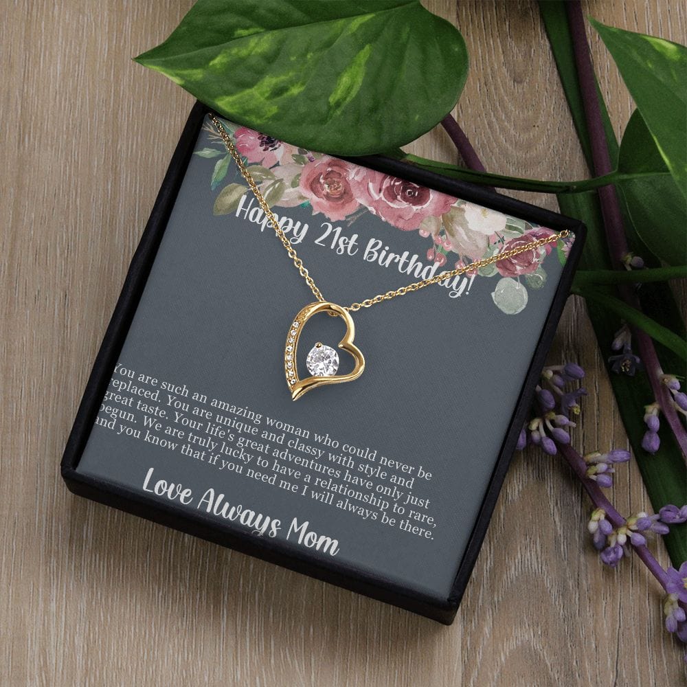 To My daughter 21st birthday necklace gift