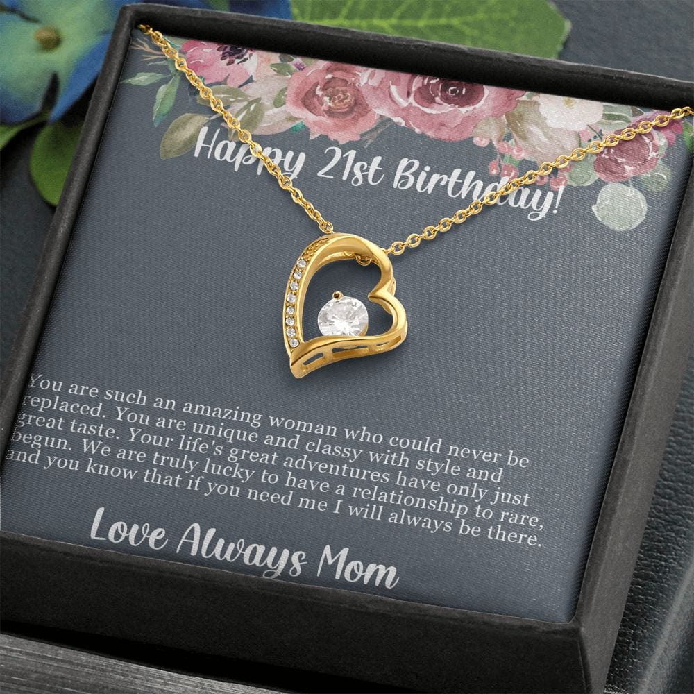 To My daughter 21st birthday necklace gift